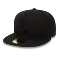 Black On Black New York Yankees Black 59FIFTY Fitted Cap-klyvox