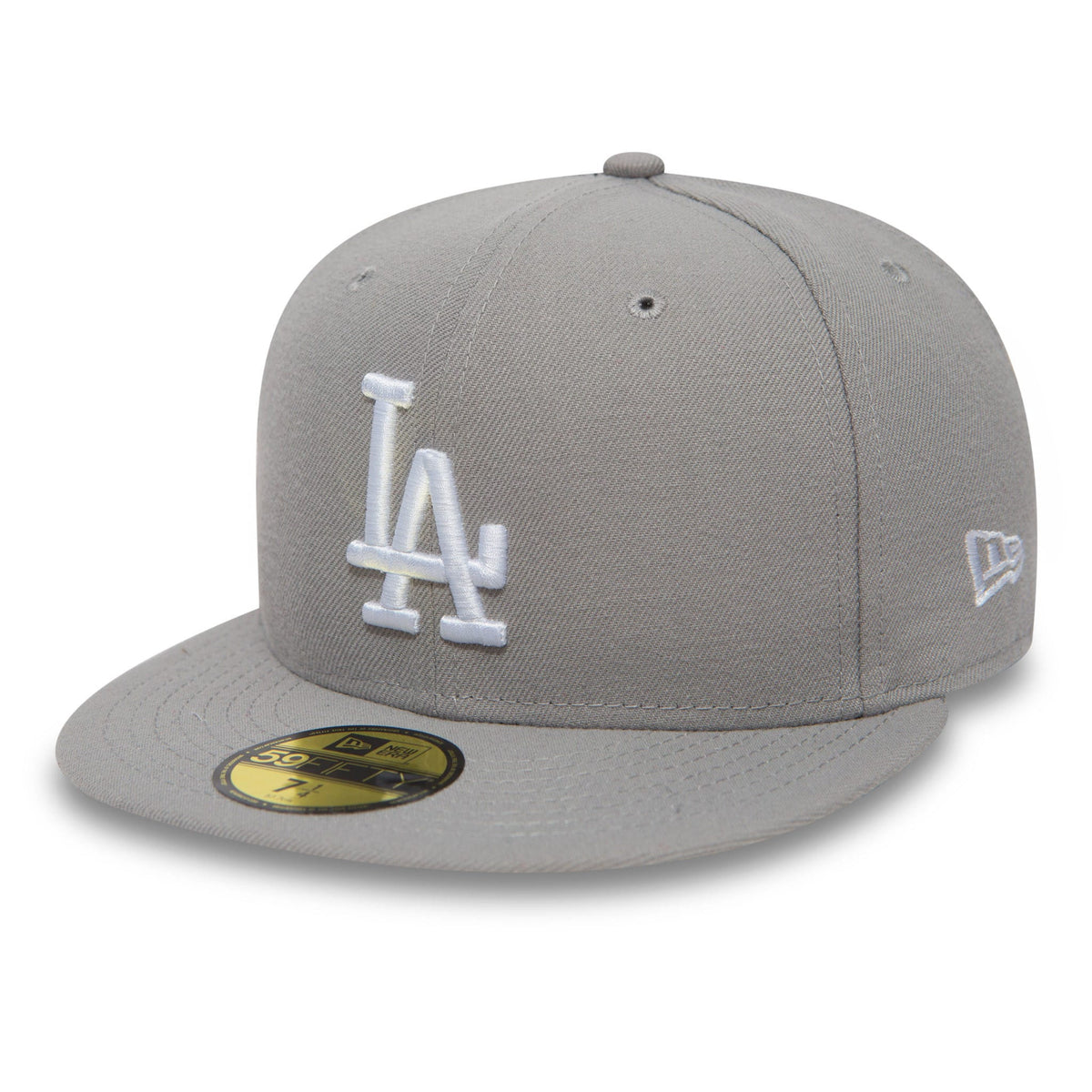 LA Dodgers MLB Basic Grey 59FIFTY Fitted Cap-klyvox