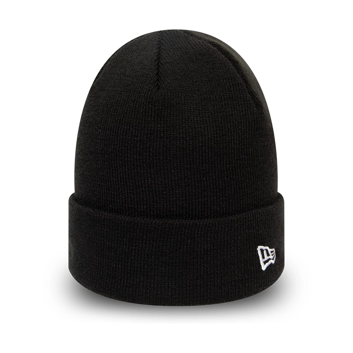 New Era Essential Black Cuff Beanie Hat-klyvox