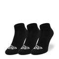 New Era Flag 3 Pack  Sneaker Black Socks-klyvox