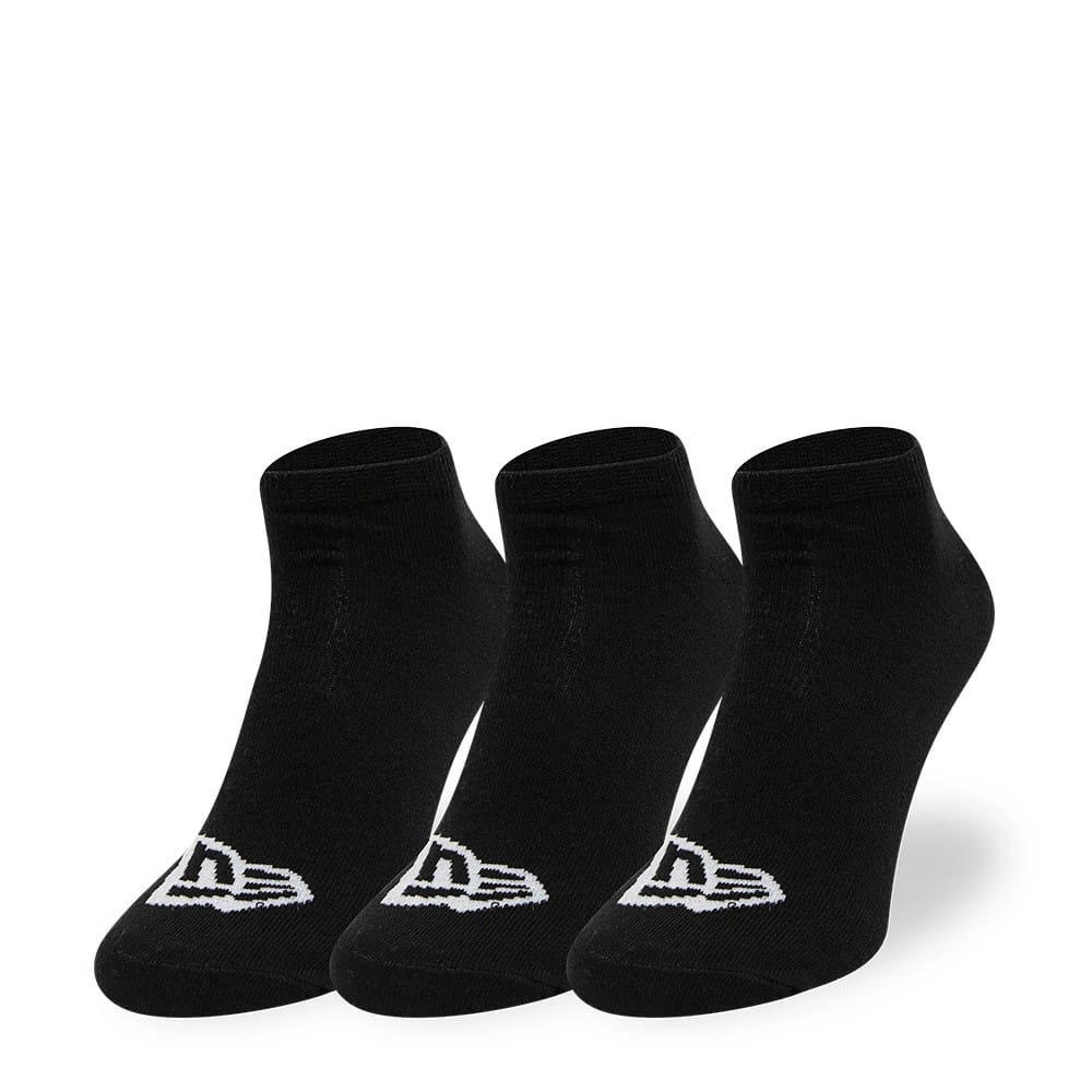 New Era Flag 3 Pack  Sneaker Black Socks-klyvox