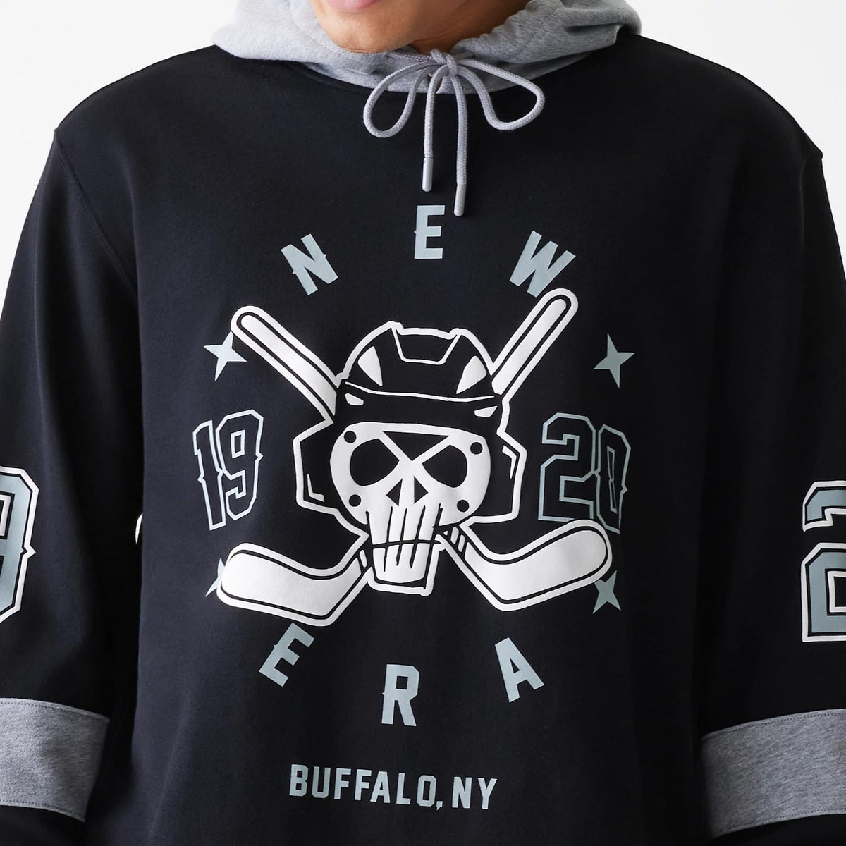 New Era Street Dangle Grey Pullover Hoodie-klyvox