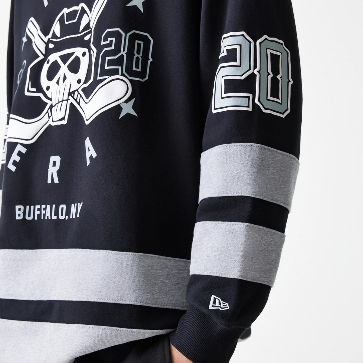 New Era Street Dangle Grey Pullover Hoodie-klyvox