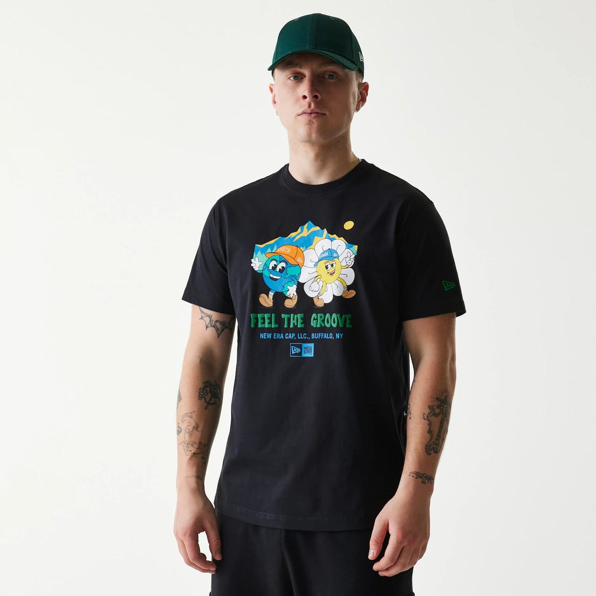 New Era Outdoor Earth Day Black T-Shirt-klyvox