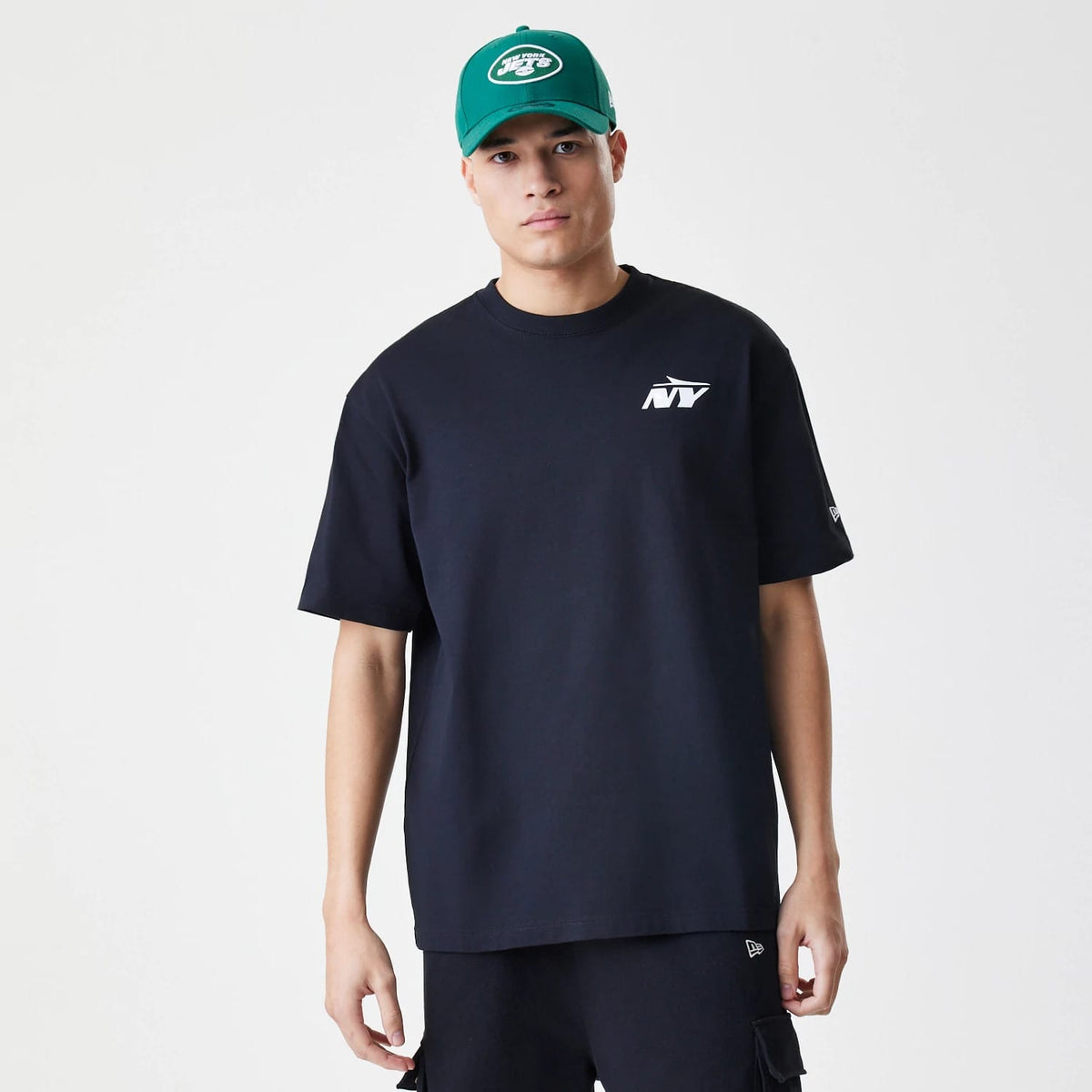New York Jets NFL Black Oversized T-Shirt-klyvox