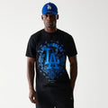 LA Dodgers MLB Paisley Black Oversized T-Shirt-klyvox