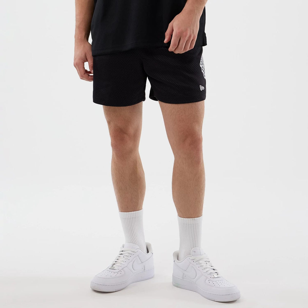 LA Kings NHL Street Culture Black Oversized Shorts-klyvox