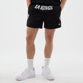 LA Kings NHL Street Culture Black Oversized Shorts-klyvox