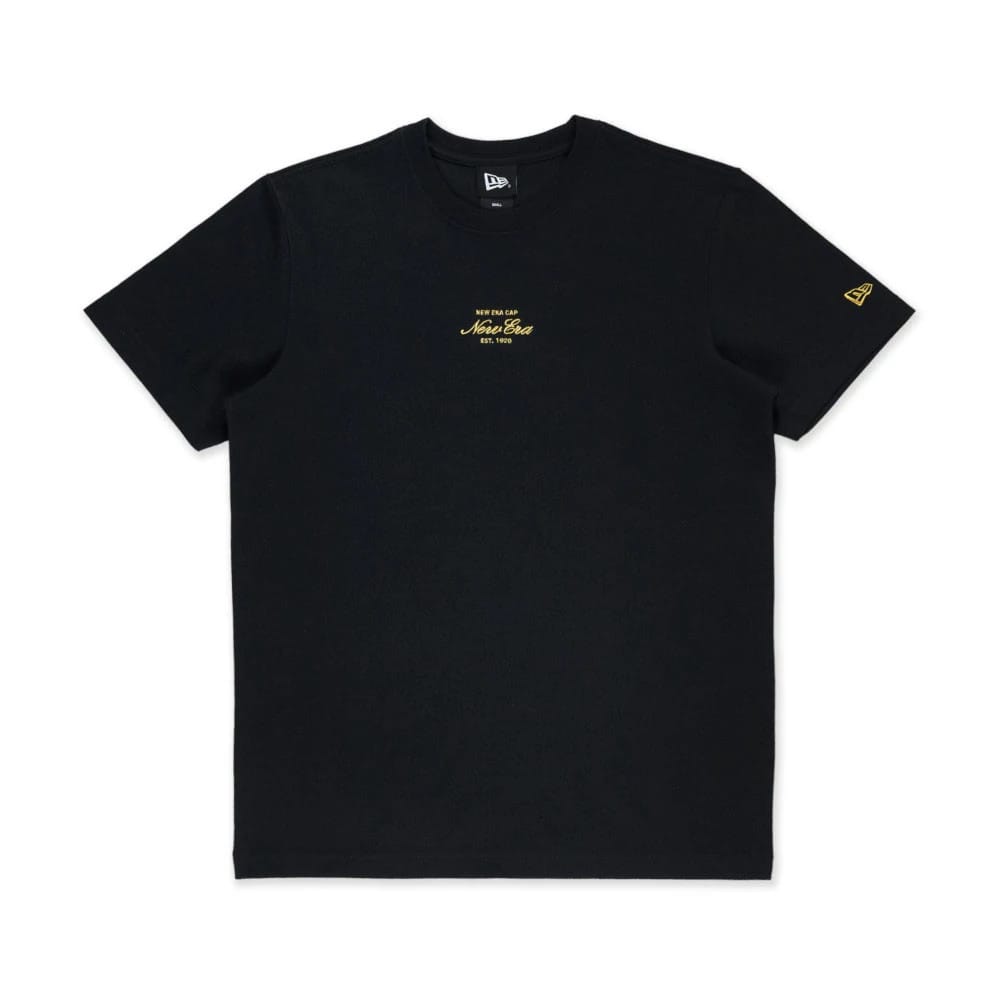 New Era NEC logo Black T-Shirt-klyvox