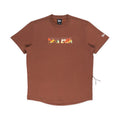 New Era Mountain Logo Open Brown T-Shirt-klyvox