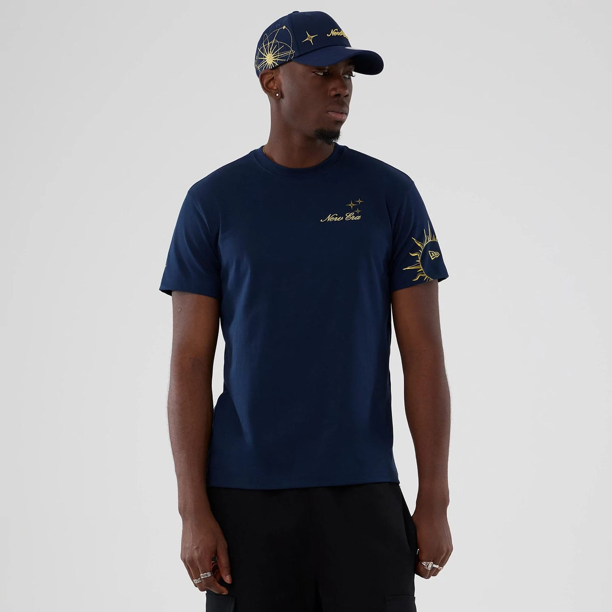 New Era Cosmic Craft Blue T-Shirt-klyvox
