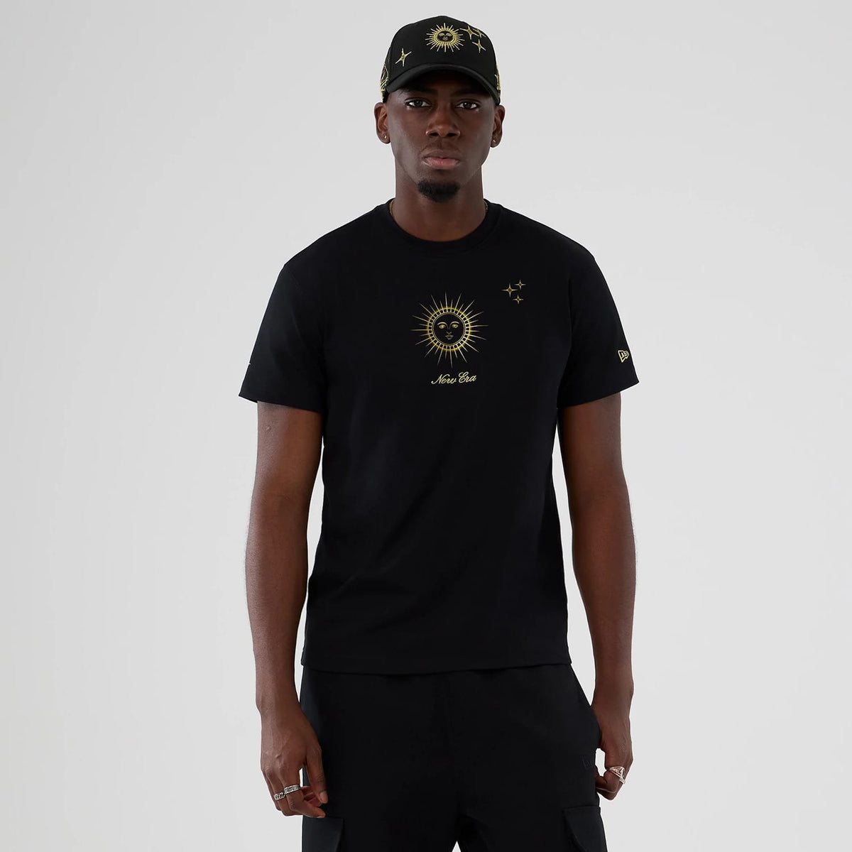 New Era Cosmic Craft Black T-Shirt-klyvox