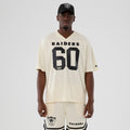 Las Vegas Raiders NFL Historic Cream Oversized T-Shirt-klyvox