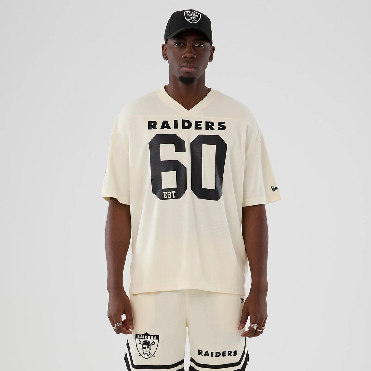 Las Vegas Raiders NFL Historic Cream Oversized T-Shirt-klyvox