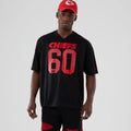 Kansas City Chiefs NFL Historic Black Oversized T-Shirt-klyvox