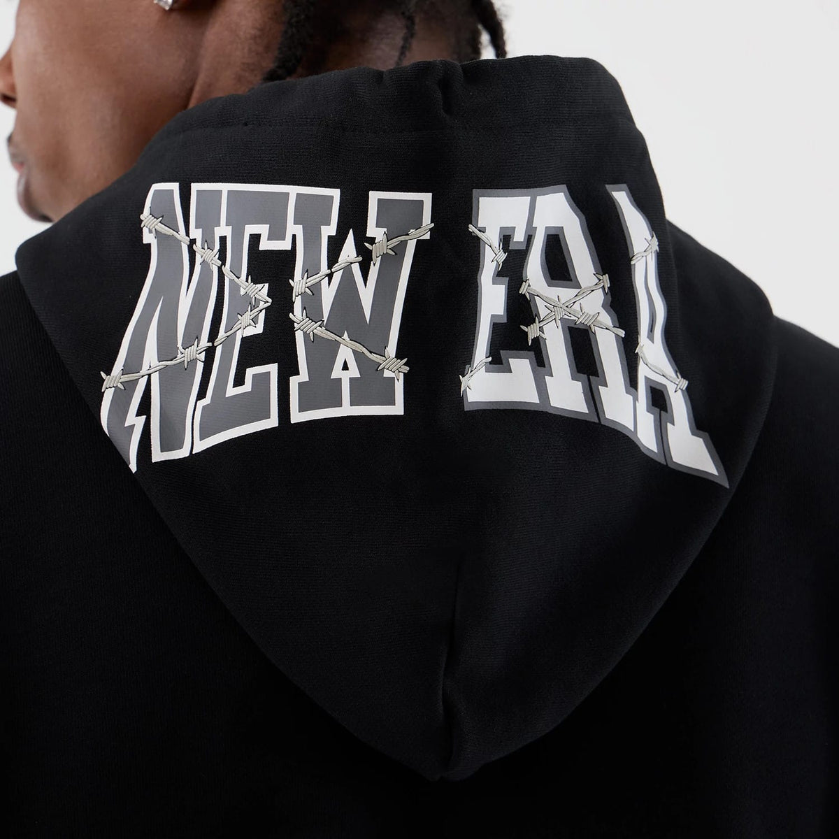 New Era Street Graphic Black Pullover Hoodie-klyvox