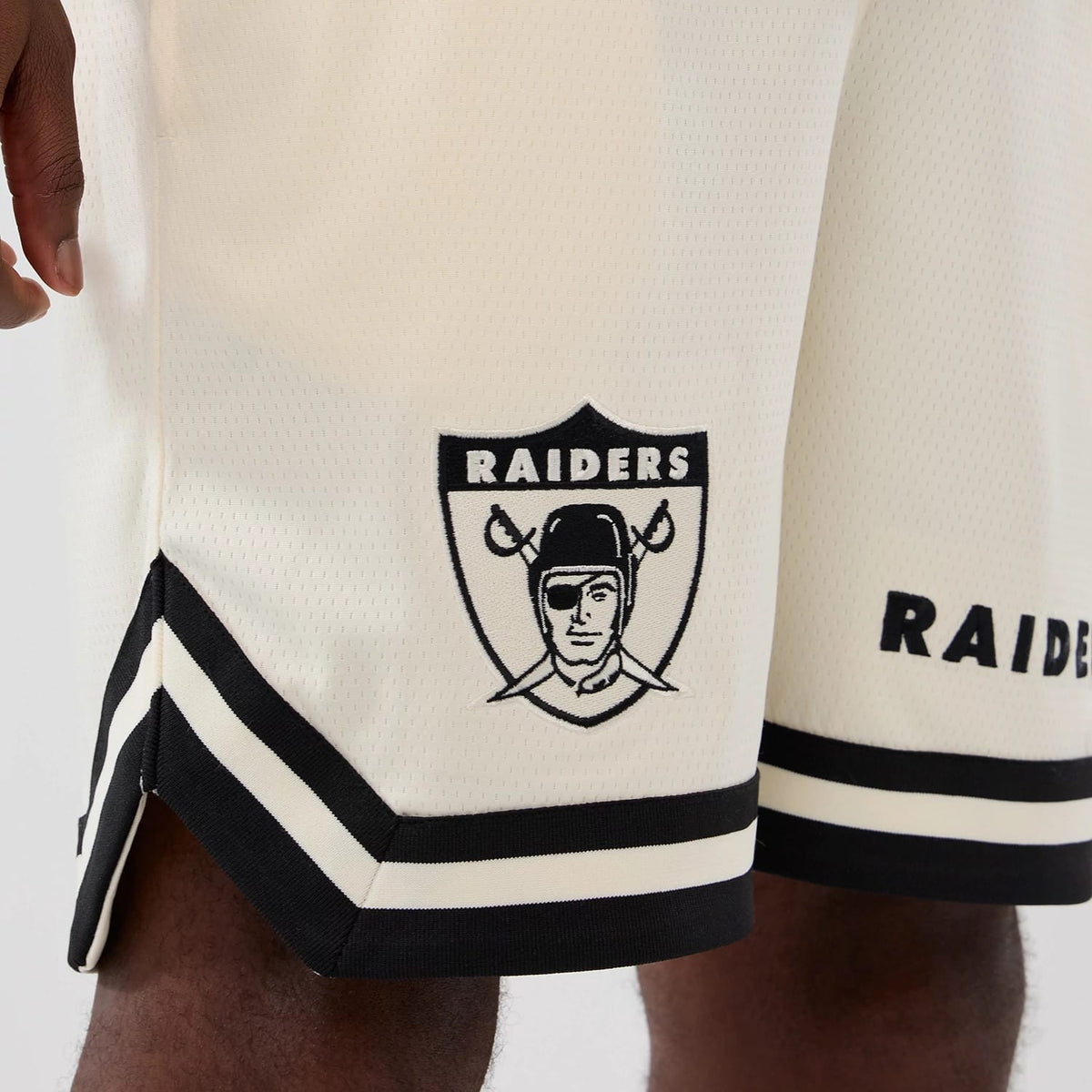 Las Vegas Raiders NFL Historic Cream Shorts-klyvox