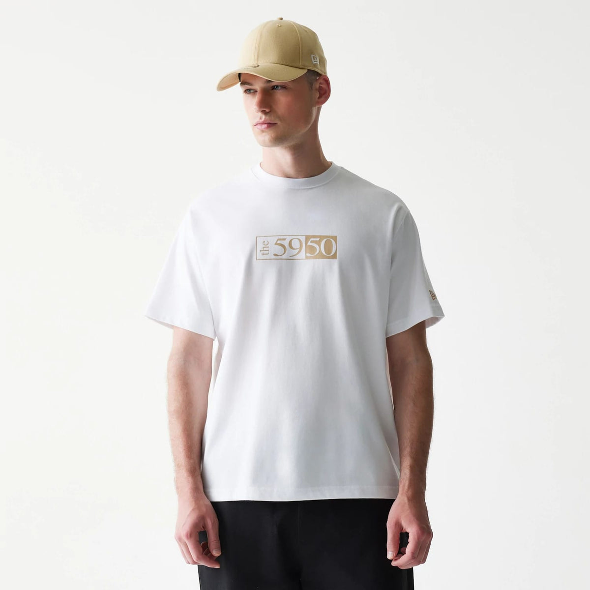 59FIFTY Fitted Cap Description Graphic White T-Shirt-klyvox