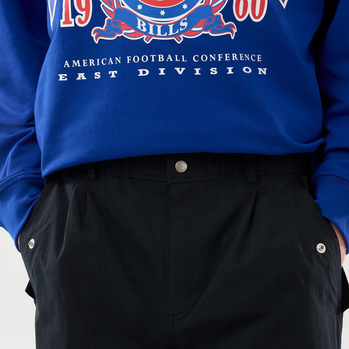 New Era Organic Black Parachute Trousers-klyvox