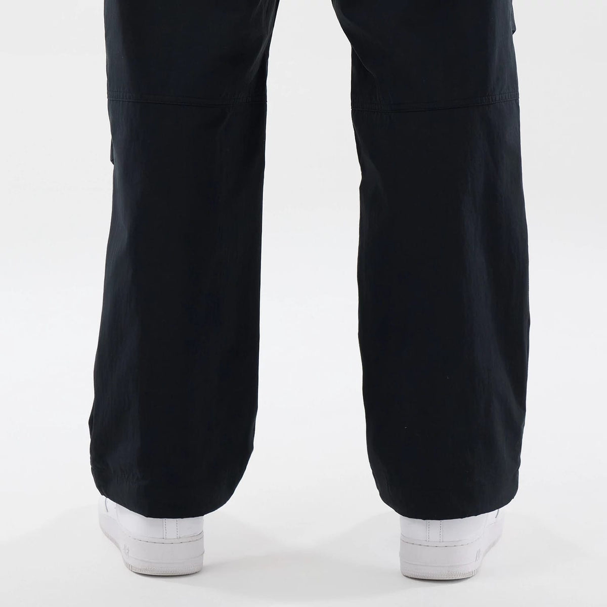 New Era Organic Black Parachute Trousers-klyvox