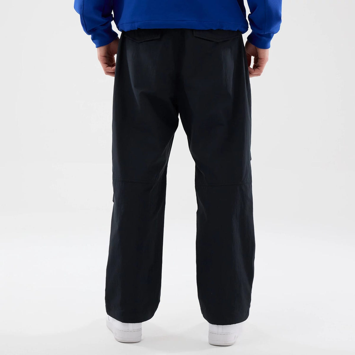 New Era Organic Black Parachute Trousers-klyvox