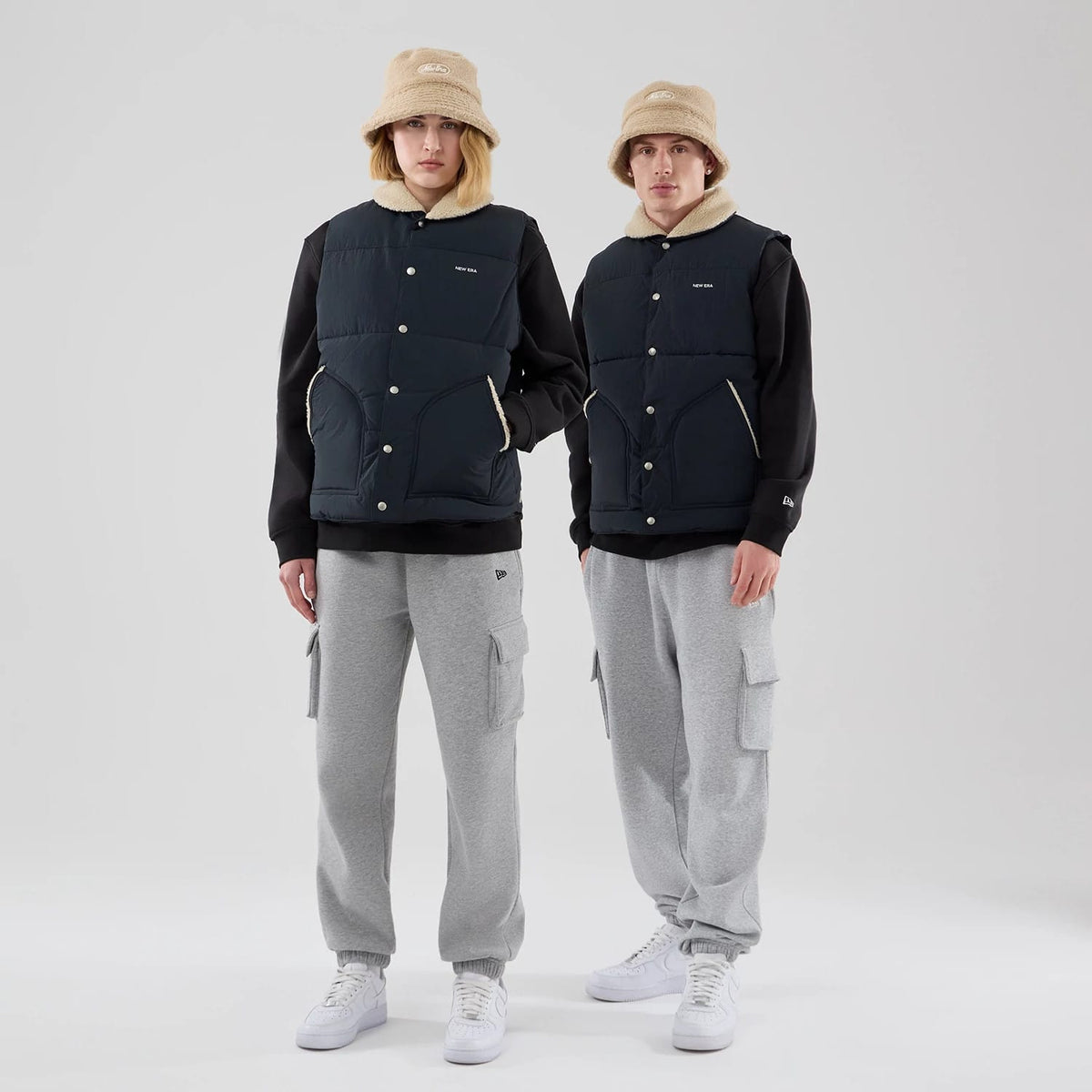 New Era Organic Boa Neck Navy Gilet-klyvox