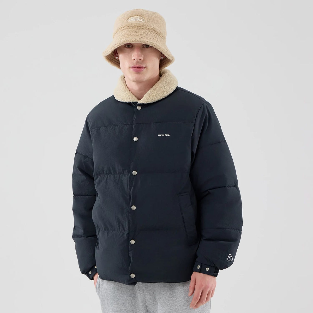 New Era Organic Boa Neck Navy Jacket-klyvox
