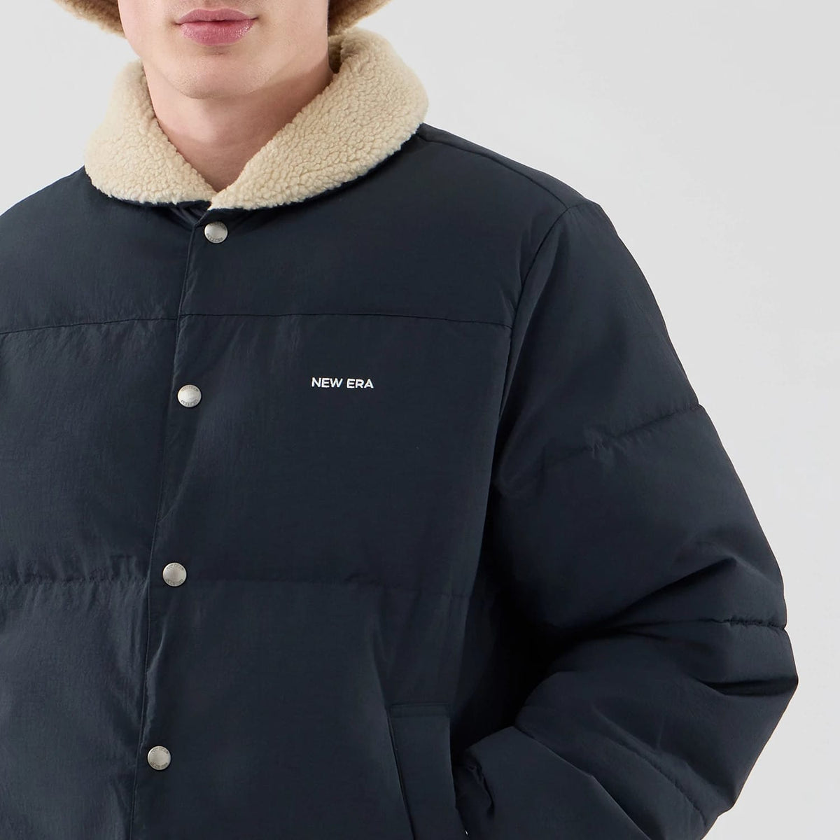 New Era Organic Boa Neck Navy Jacket-klyvox