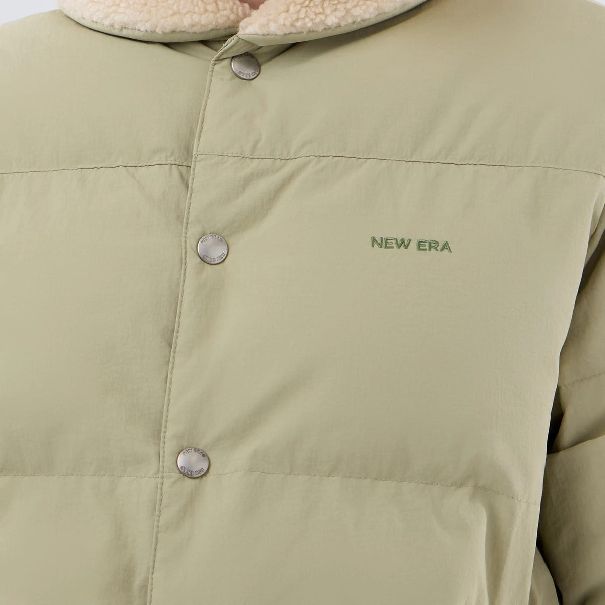New Era Organic Boa Neck Khaki Jacket-klyvox