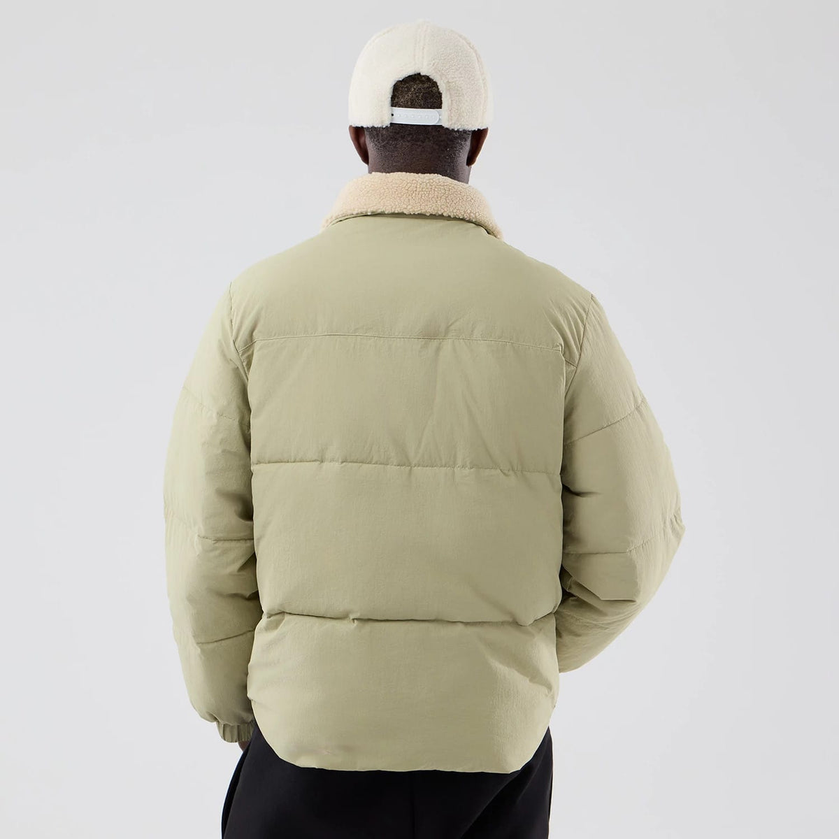 New Era Organic Boa Neck Khaki Jacket-klyvox