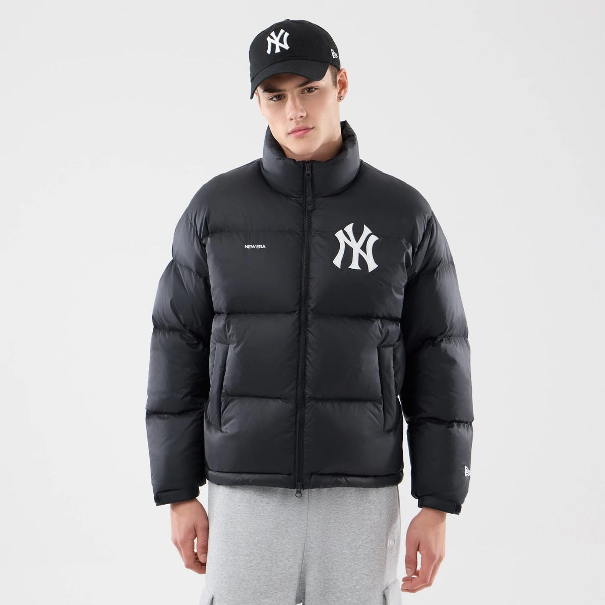 New York Yankees MLB Black Puffer Down Jacket-klyvox