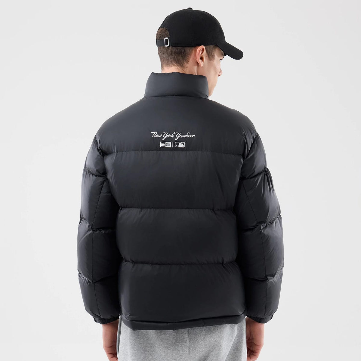 New York Yankees MLB Black Puffer Down Jacket-klyvox