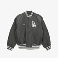 LA Dodgers MLB Grey Stadium Jacket-klyvox