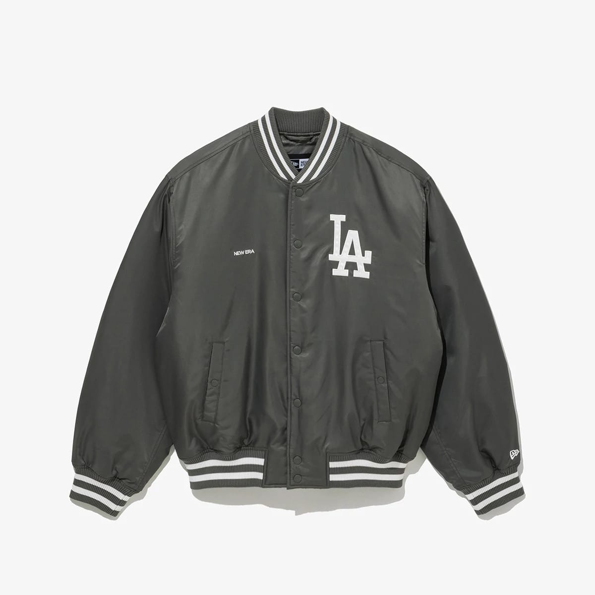 LA Dodgers MLB Grey Stadium Jacket-klyvox