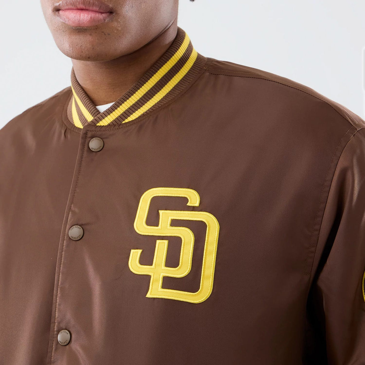 San Diego Padres MLB Authentic Dark Brown Stadium Jacket-klyvox