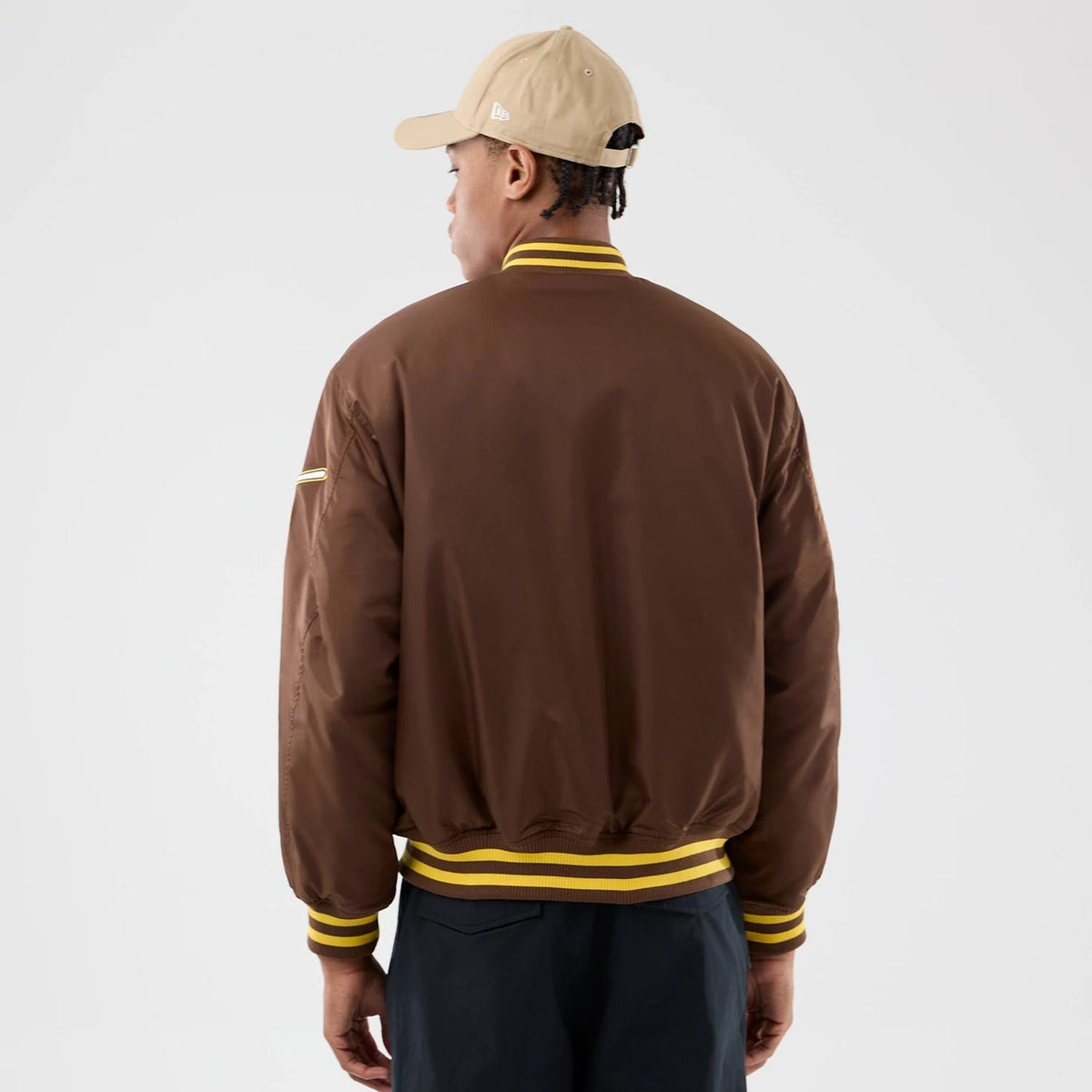 San Diego Padres MLB Authentic Dark Brown Stadium Jacket-klyvox