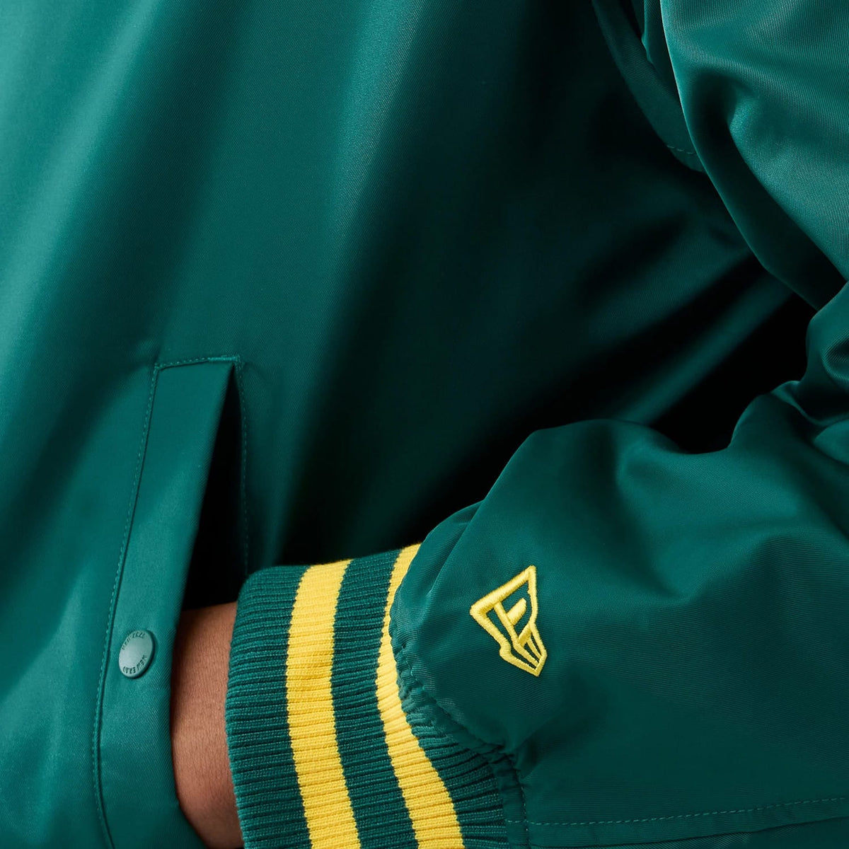 Oakland Athletics MLB Authentic Green Stadium Jacket-klyvox