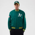 Oakland Athletics MLB Authentic Green Stadium Jacket-klyvox