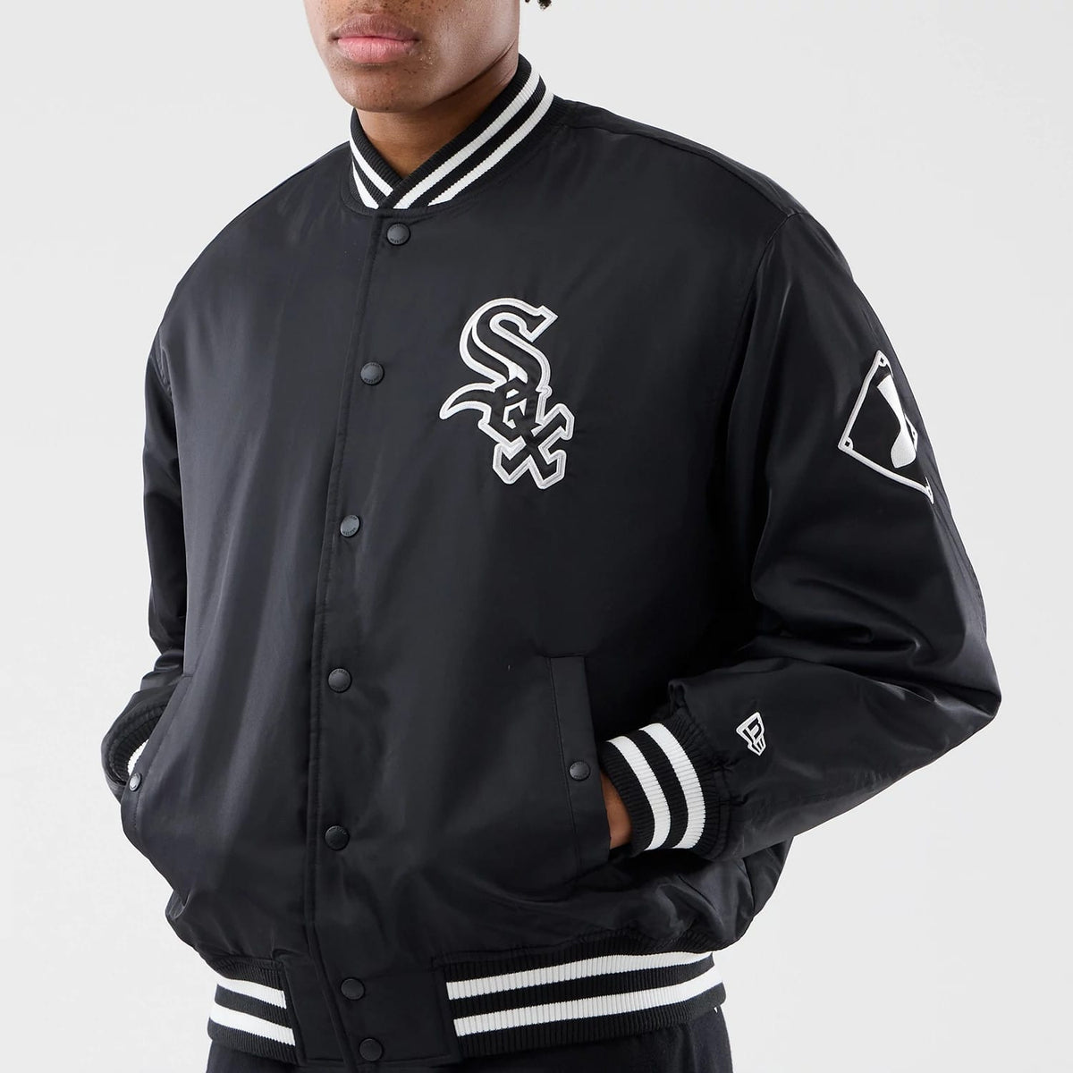 Chicago White Sox MLB Authentic Black Stadium Jacket-klyvox
