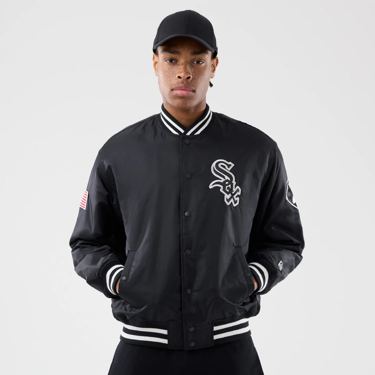 Chicago White Sox MLB Authentic Black Stadium Jacket-klyvox