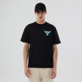 Chicago Bulls NBA Neon Light Black T-Shirt-klyvox