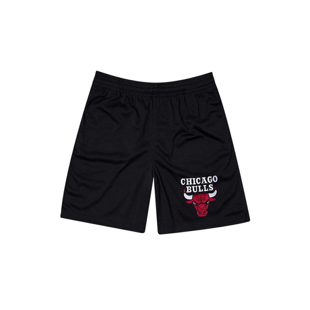Chicago Bulls NBA Mesh Black Oversized Shorts-klyvox