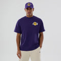 LA Lakers NBA logo Purple T-Shirt-klyvox