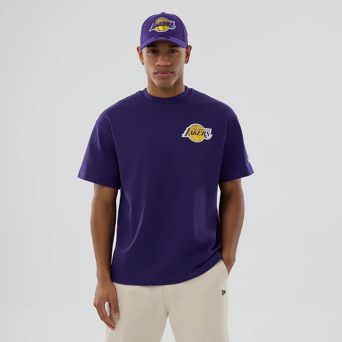 LA Lakers NBA logo Purple T-Shirt-klyvox