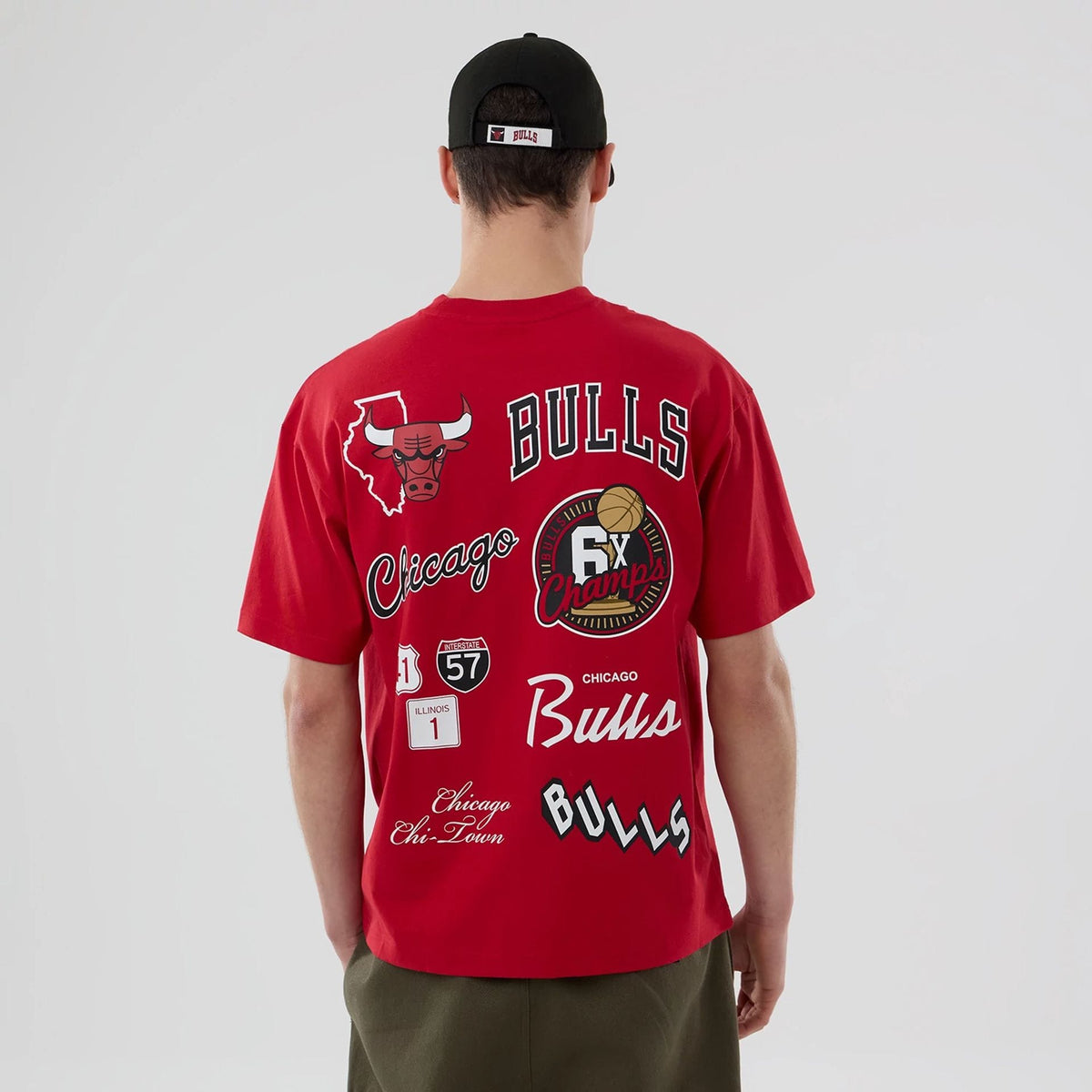 Chicago Bulls NBA logo Red T-Shirt-klyvox