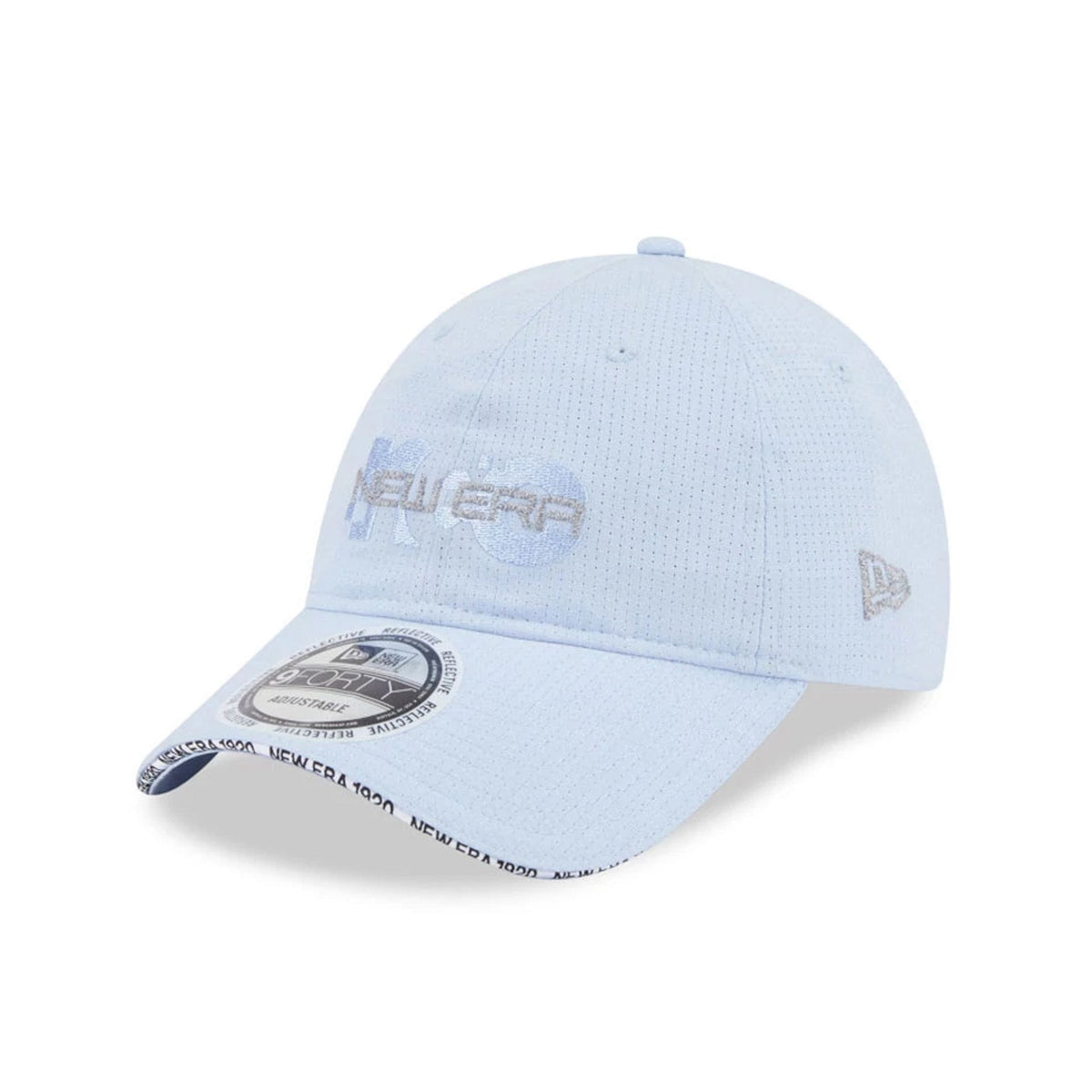 New Era NEC Logo Blue 9FORTY Unstructured Adjustable Cap-klyvox