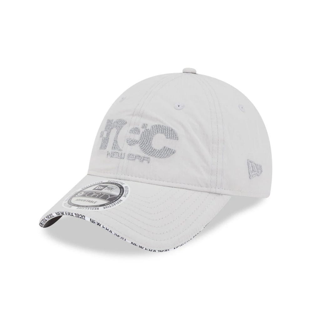 New Era NEC Logo White 9FORTY Unstructured Adjustable Cap-klyvox