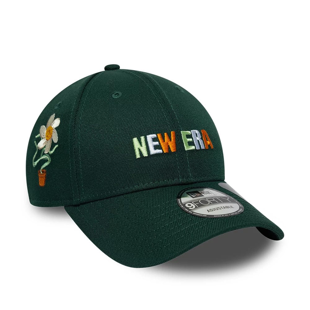 New Era Earth Day Dark Green 9FORTY Adjustable Cap-klyvox