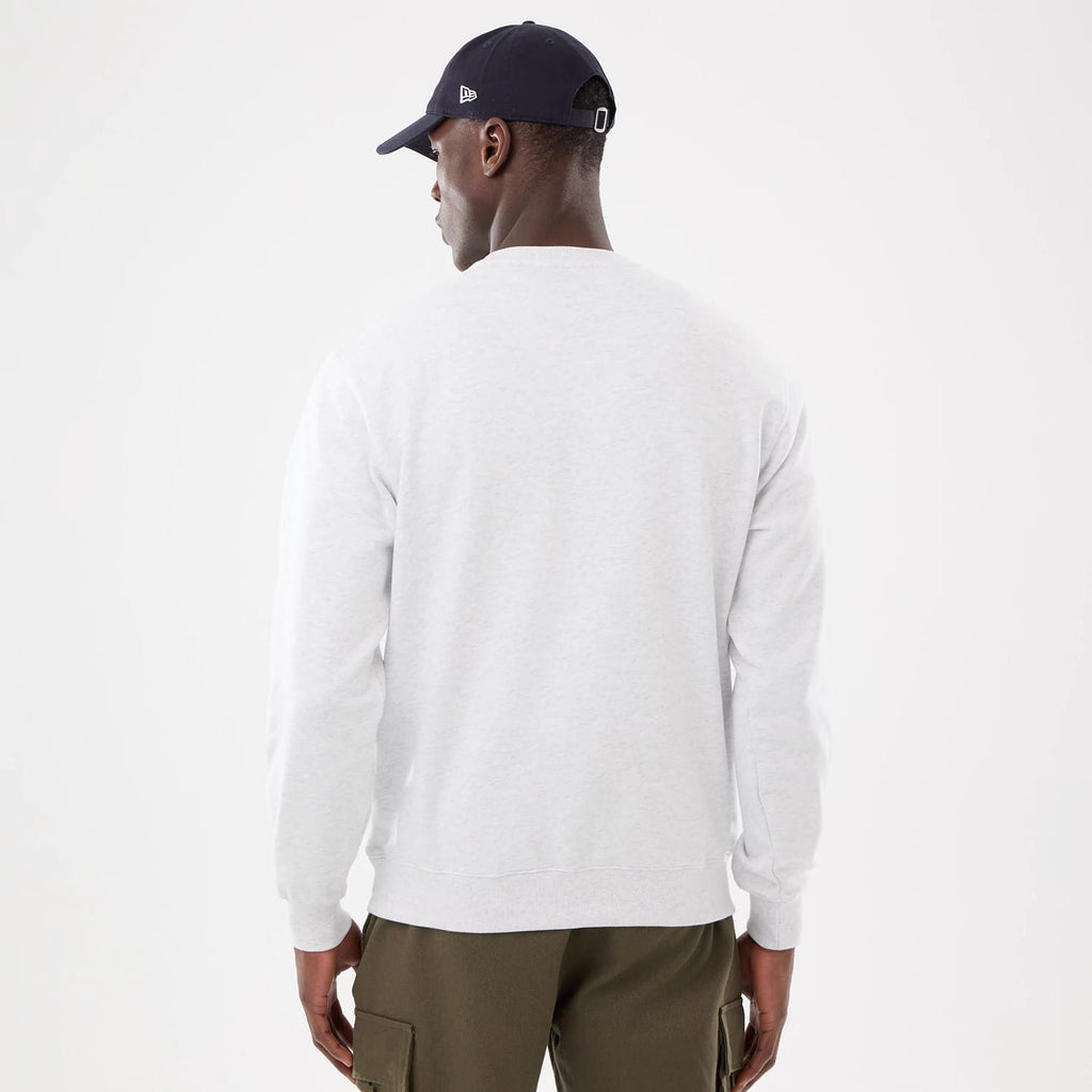 New York Yankees MLB Retro White Oversized Crew Neck Sweater-klyvox