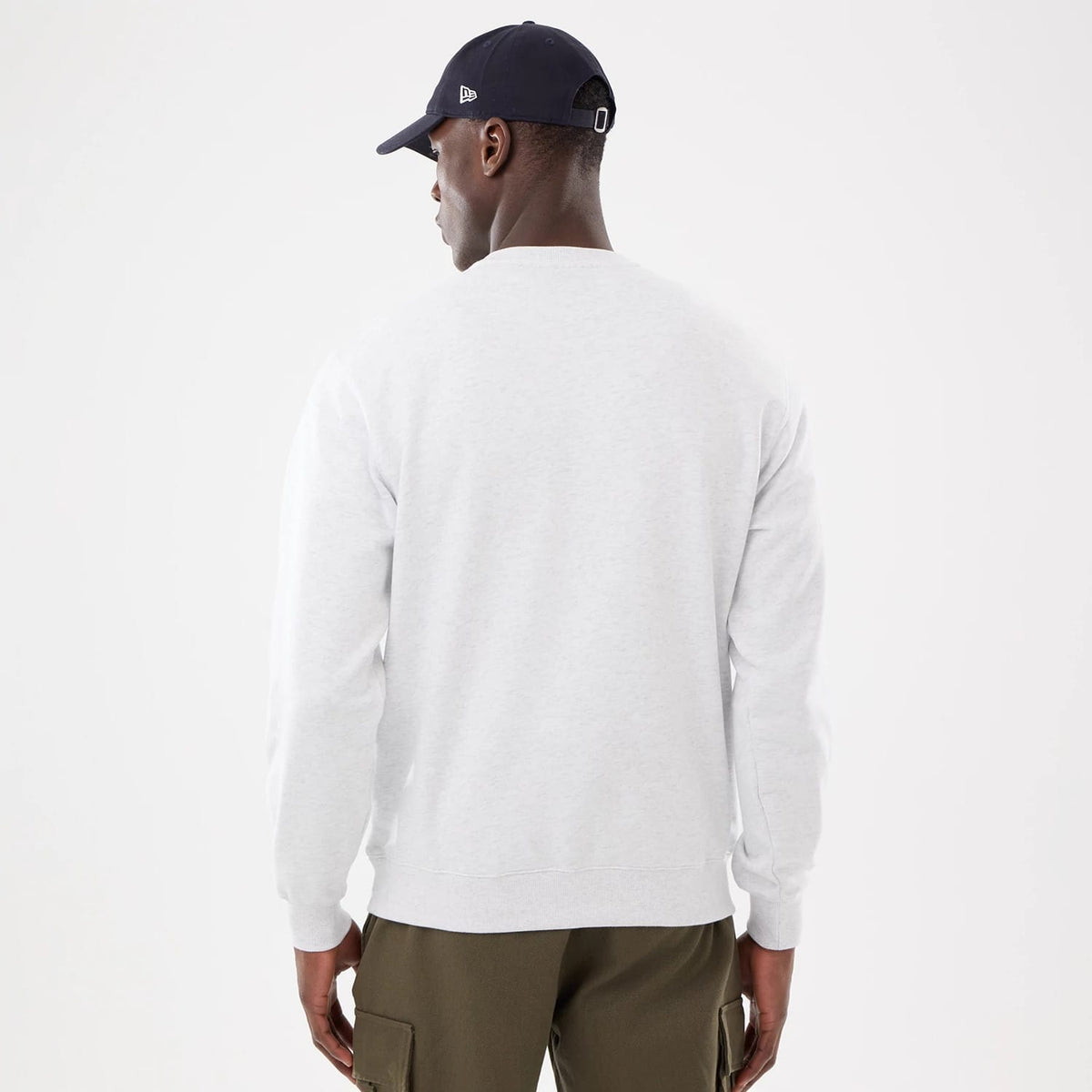 New York Yankees MLB Retro White Oversized Crew Neck Sweater-klyvox
